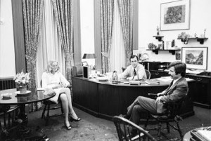 press secretary office 1974 300x201 - Diane Sawyer's Apostolic Passion for Richard Nixon