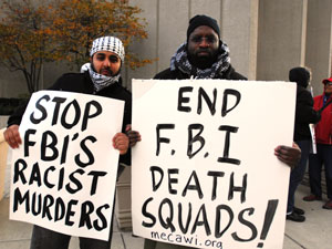 detroit protest11 17 2009 - Activists, Family Demand Justice in Death of Imam Slain by FBI