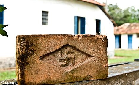 Everything from bricks to animals were carved with the Nazi sign, on the orders of Nazi supporter Octávio Rocha Miranda