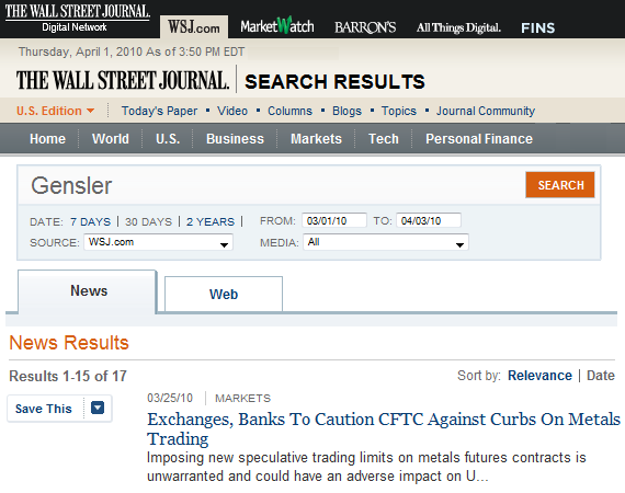 4 1ti - The Wall Street Journal Cover-Up of JPMorgan Chase Gold/Silver Market Manipulation Continues Apace