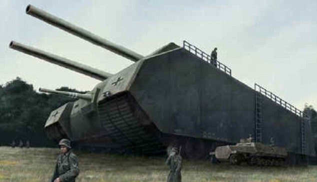 article 1262882 08F73F75000005DC 497 634x3631 - Hitler's Third Reich 'Wonder Weapons' Finally put to the Test ... Including a Giant Tank that No Road Could Support