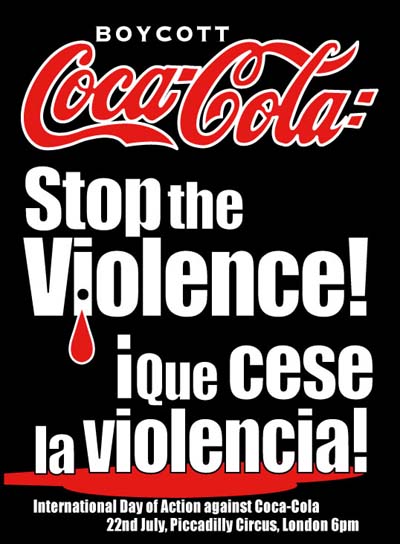cokeposter colombia - Coca-Cola&#039;s Colombian Death Squads