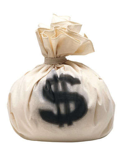 money bag with dollar sign - Controlled Left