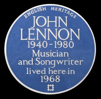lennon blue plaque - John Lennon