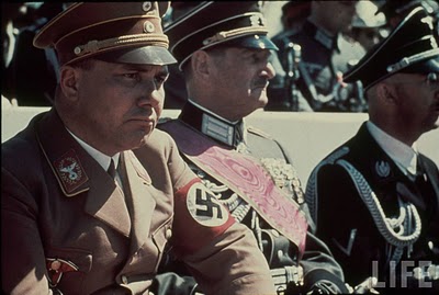 Reichsfuhrer SS Heinrich Himmler S A  Brigadier Gen  Franz Ritter von Epp Nazi Reichsleiter Martin Bormann attending Reichs Veterans Day - Hitler Aide Bormann ‘Escaped to Latin America’
