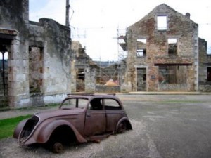 oradour sur glane1 300x225 - Germany Investigating Six Ex-SS Men in Connection with Massacre in Nazi-Occupied France