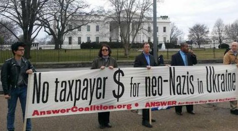 notaxpayers dollars for neonazis in ukraine whitehouse protests mar13 2014 e1452469686766 - CIA Documents - Since 1951 There has been a Pro-Fascist Network in the Ukraine
