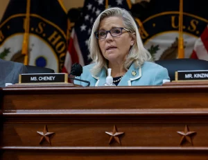 US Representative Liz Cheney delivers closing statement January 6 committee June 13 2022 300x231 - The Koch Network and Other Trump Allies are Quietly Backing his Biggest GOP Critic - Rep. Liz Cheney