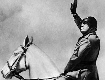 mussolini main - Strutting Fascism And Swaggering Militarism