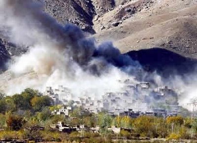 Afghan village bombed - Lincoln Group Propagandists Paid to Tell Afghans Their Bombs are Worse than Ours