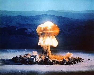 atomic bomb explosion - The Swirl & the Swastika