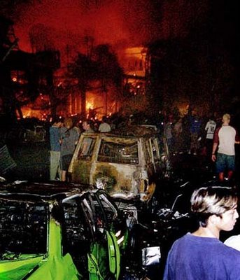 Bali Bomb Blast Cars - Indonesian Cleric Blames CIA for Bali Bombing