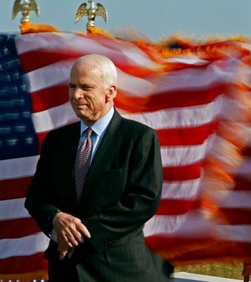 mccainflagblowing 1 - McCain Has a Record - His Votes Against Veterans